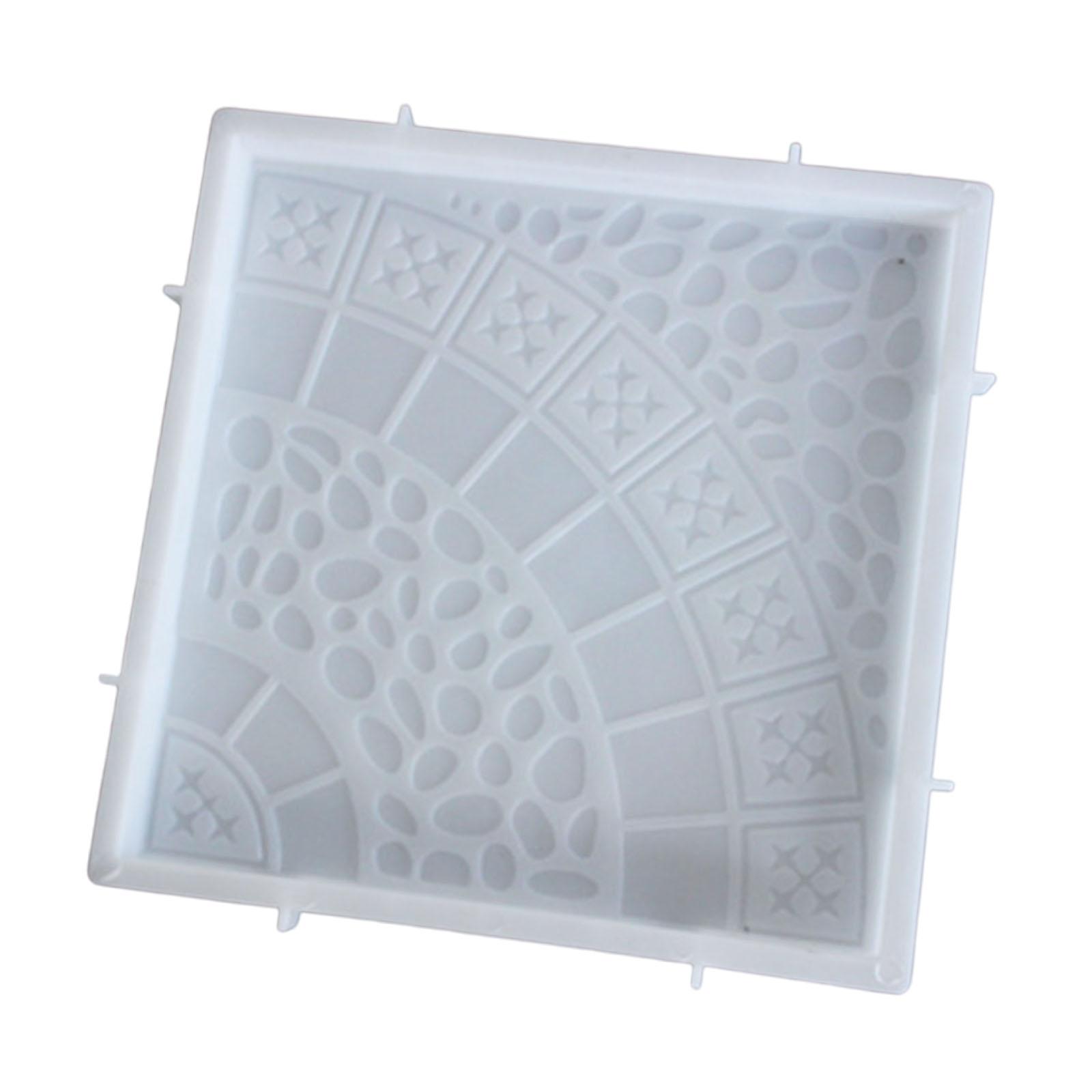 Magideal - Modelo De Ladrillo De Hormigón, Adoquín De Piedra, Baldosa Cuadrada Reutilizable Para Suelo, Modelo De Pavimento De Jardín Para Parque, Patio Y Estilo A