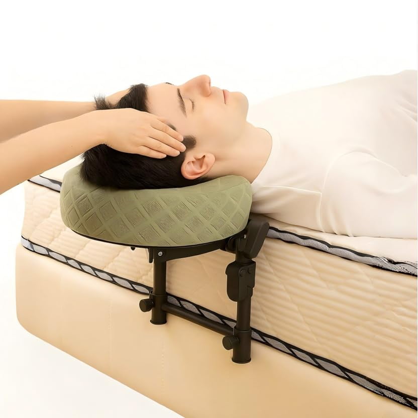 Reposacabezas De Masaje Ajustable Cxgros Para Cama Con Almohada Para Rostro