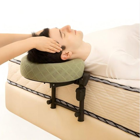 Reposacabezas De Masaje Ajustable Cxgros Para Cama Con Almohada Para Rostro