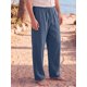 thumbnail image 4 of INSPIRE CHIC Pantalones de Lino de Playa Ligeros con Cordón Recto para Hombre 3XL Azul Marino, 4 of 5