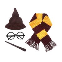 Magideal - Accesorios De Fotografía Para Recién Nacido, Accesorios De Fotografía Para Bebé, Vestido Multifunción, Disfraz De Ganchillo Para Recién Nacido, 4 Uds.