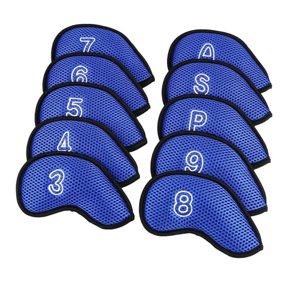 Fundas para Cabeza de Palo de Golf Fiocias Meshy Azul 10 Piezas