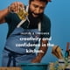 thumbnail image 3 of Delantal de chef Hedley & Bennett Crossback Denim Negro Abalone, 3 of 8