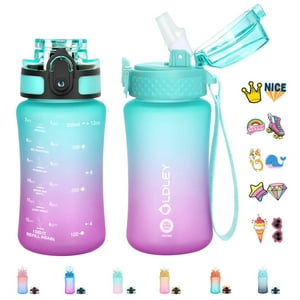 Botella De Agua Oldley Kids 355Ml Verde Morado