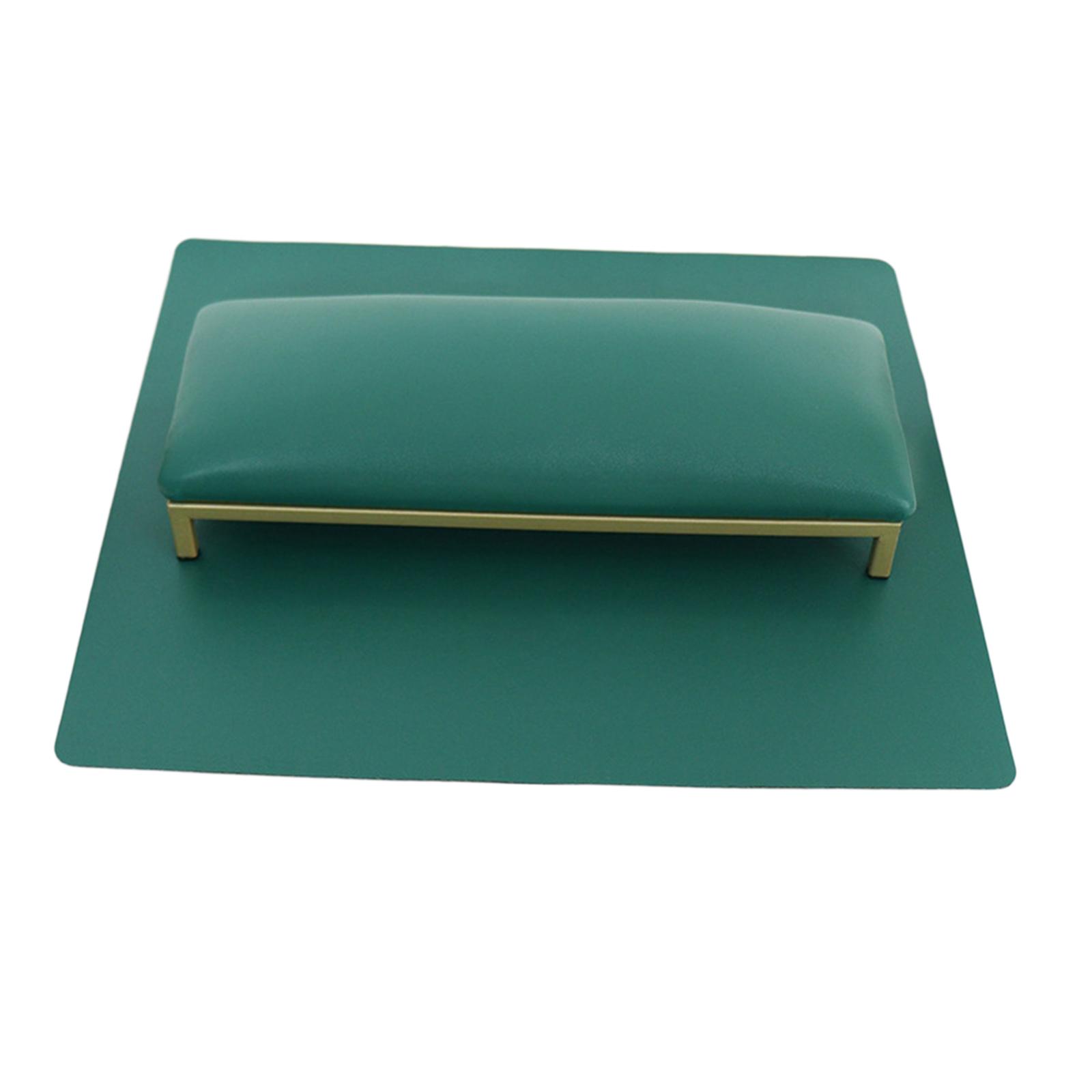 Magideal - Almohada De Mano Para Decoración De Uñas, Almohadilla Para Brazo Y Muñeca, Accesorios Para Decoración De Uñas, Juego De Alfombrilla Para Cojín, Soport Conjuntos Verdes