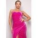 thumbnail image 4 of Vestido Maxi de Terciopelo con Escote en Forma de Corazón y sin Tirantes, 4 of 5