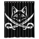thumbnail image 1 of Cortina de ducha de zorro de SuperiorAnimal, juego de cortinas de baño con ganchos, tamaño 60 x 72 pulgadas, 1 of 3