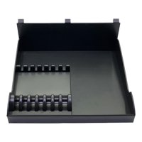 Magideal - Estación De Bandeja Para Peluquero, Peines De Peluquería, Clips, Soporte Para Tijeras, Práctica Caja De Almacenamiento De Cosméticos, Soporte Para Cor Negro