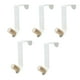 thumbnail image 3 of 5 Piezas de Ganchos para Puertas de Armarios Domésticos Sin Perforar, Colgador de Batas, Ganchos para Abrigos, Colgador de Toallas para El Hogar, Dorm Blanco, 3 of 5