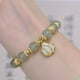 thumbnail image 1 of Lucky Chinese Style Beaded Bracelet with Flower Pendant - Perfect Hand Jewelry for Women and Girls, 1 of 5