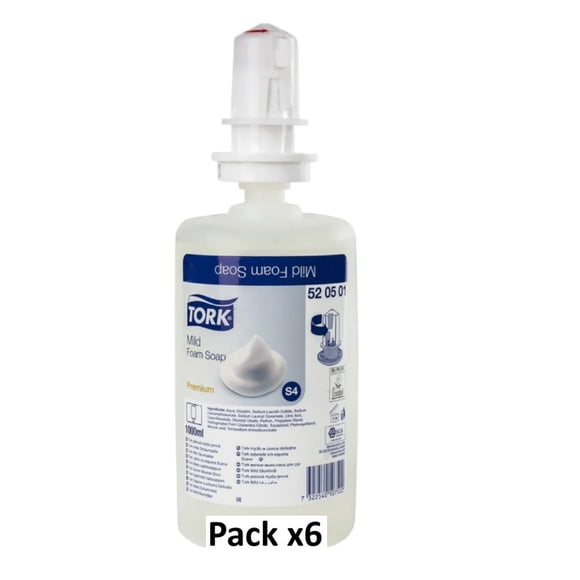 Pack x6 Jabón Líquido Extra Hyg Tork JA70005