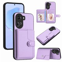 Foxdock Funda Para Oppo Reno 11 Con Bloqueo Rfid - Diseño Elegante Con Cierre De Botón