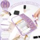 thumbnail image 3 of Neceser BuyCard de PVC transparente con parche de chenille, 3 of 3