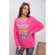 thumbnail image 2 of Blusa Polera Mujer Algodon Manga Larga Oversize Diseños 3306, 2 of 3