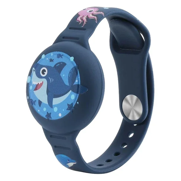Banana Tienda - Pulsera Impermeable Para Airtag Niños Cartoon Tiburon