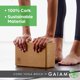 thumbnail image 3 of Bloque de yoga Gaiam de corcho 10 x 15 x 23 cm antideslizante con bordes redondeados, 3 of 7