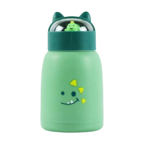 Estilodomus - Botella Infantil Kawaii 360ml Mantiene Temperatura Líquido - Dino