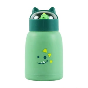 Estilodomus - Botella Infantil Kawaii 360Ml Mantiene Temperatura Líquido - Dino