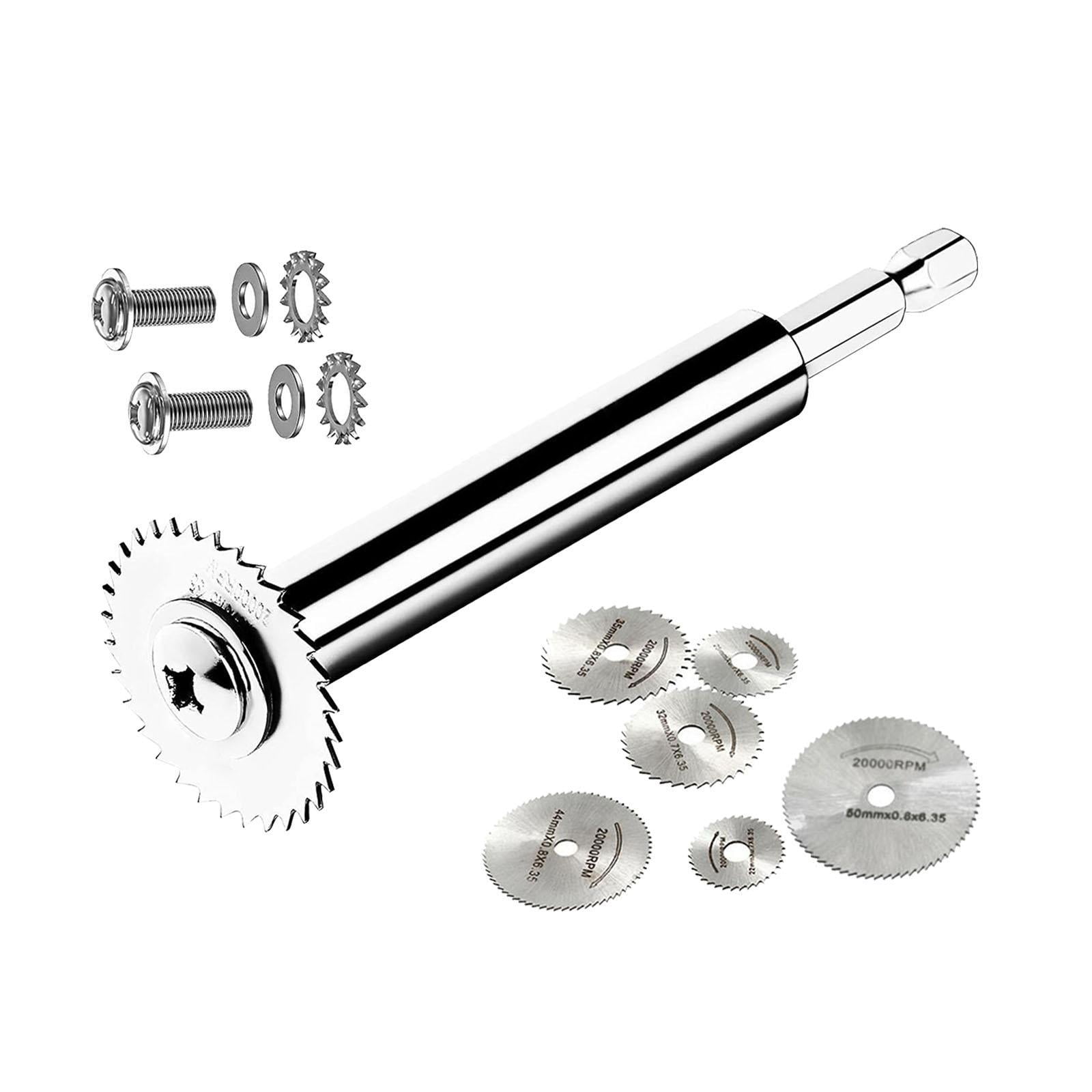 Ioensy - Vástago Hexagonal De 1/4" Con 6 Hojas De Sierra Para Accesorios De Sierra De Taladro Rotativo, Piezas De Repuesto