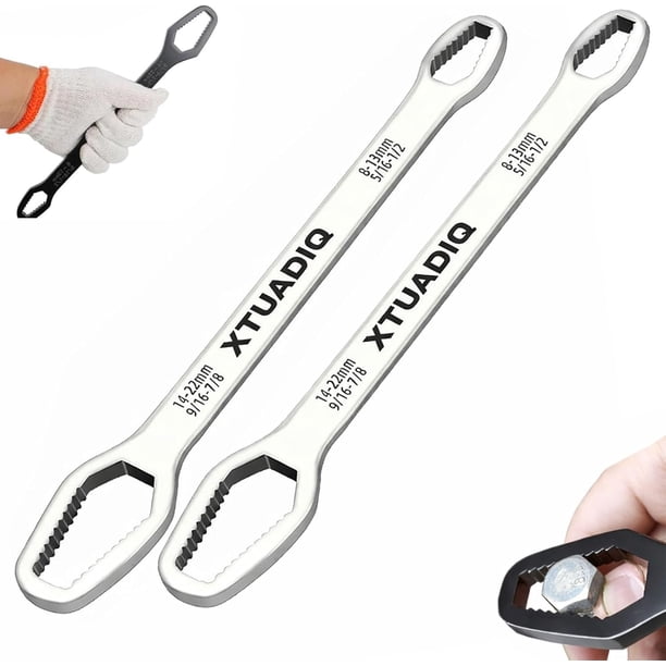 Llave autoajustable 8-22mm doble cabeza exterior hogar reparación coche