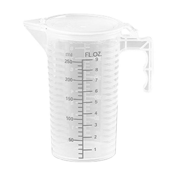 Taza medidora con escala, jarra medidora multiusos, jarra medidora de agua para repostería fácil de limpiar, recipiente medidor, accesorios de cocina 250ml