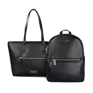 Kenneth Cole - Pack Mochila + Cartera Tote Michalina Negro