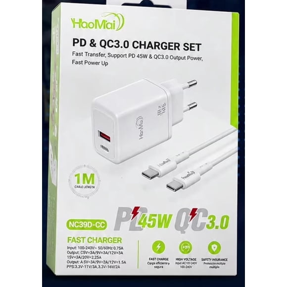 Cargador Tipo C Pd Qc3 0