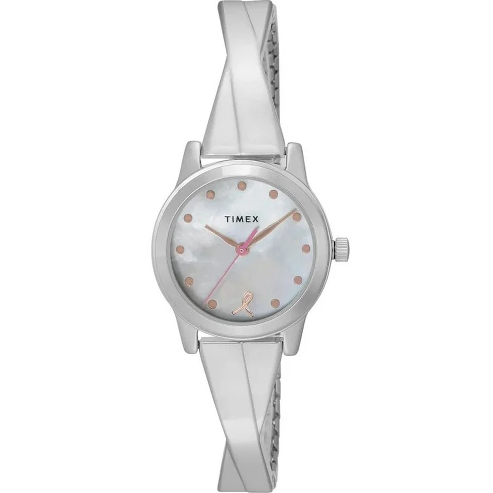 Reloj Análogo Timex Main Street Fashion Stretch Bangles Blanco Mujer