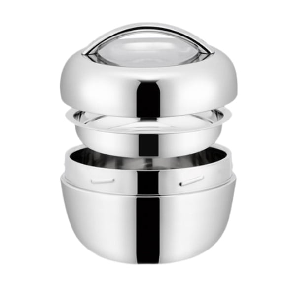 Caja Bento De Acero Inoxidable Contenedor De Almuerzo Aislado Para Acampar Picnics Hogar 1L