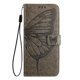 thumbnail image 3 of Funda cartera mariposa para Samsung Galaxy S24 con soporte y ranuras para tarjetas Gris, 3 of 5