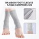 thumbnail image 4 of Calcetines de compresión AQOYNQ, 2 pares, bambú gris, talla única, 4 of 7