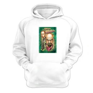 Genérico - Poleron Canguro Breaking Bad Blanco Talla L Unisex
