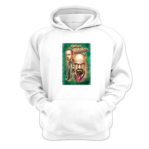 Genérico - Polerón Canguro Breaking Bad Blanco Talla M Unisex