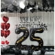 thumbnail image 4 of Globos de aluminio negros número 15 con corona de 40 pulgadas, 4 of 7