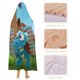 thumbnail image 4 of Pequeños Pisotones Manta Capa con Capucha Anti-Bolitas, Manta de Lana Ártica Suave, Manta Portátil de Felpa Ligera y Lujosa, Poncho para Siesta en Casa y Oficina, 100*130cm, 4 of 6