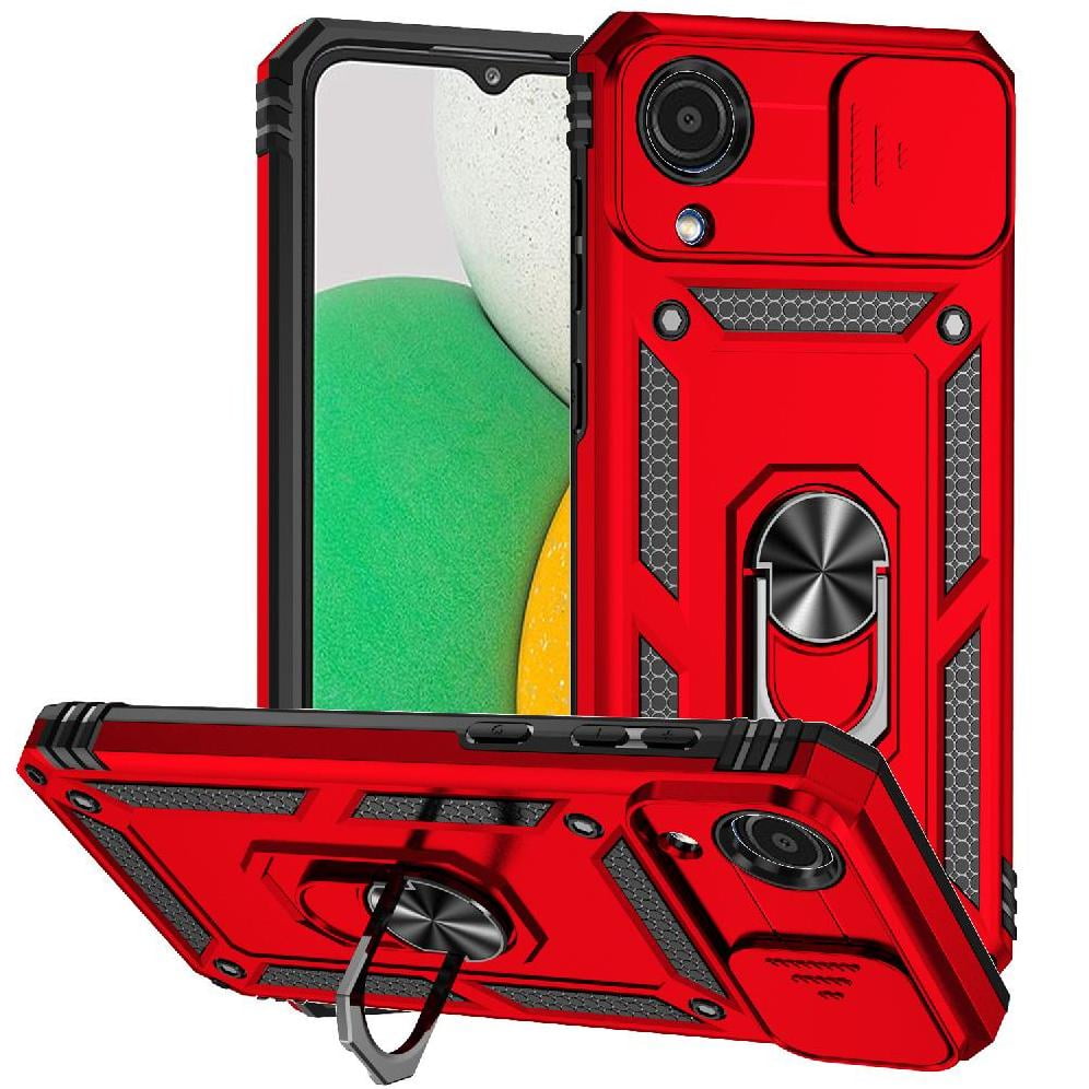 Estuche Gangxun Para Samsung Galaxy A03 Core, Soporte Giratorio 360°, Estilo Mecánico Y Magnético