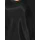 thumbnail image 5 of Vestido de satén con tirantes finos y escote en V elegante maxi para mujer CURVOSPORT L Negro, 5 of 6