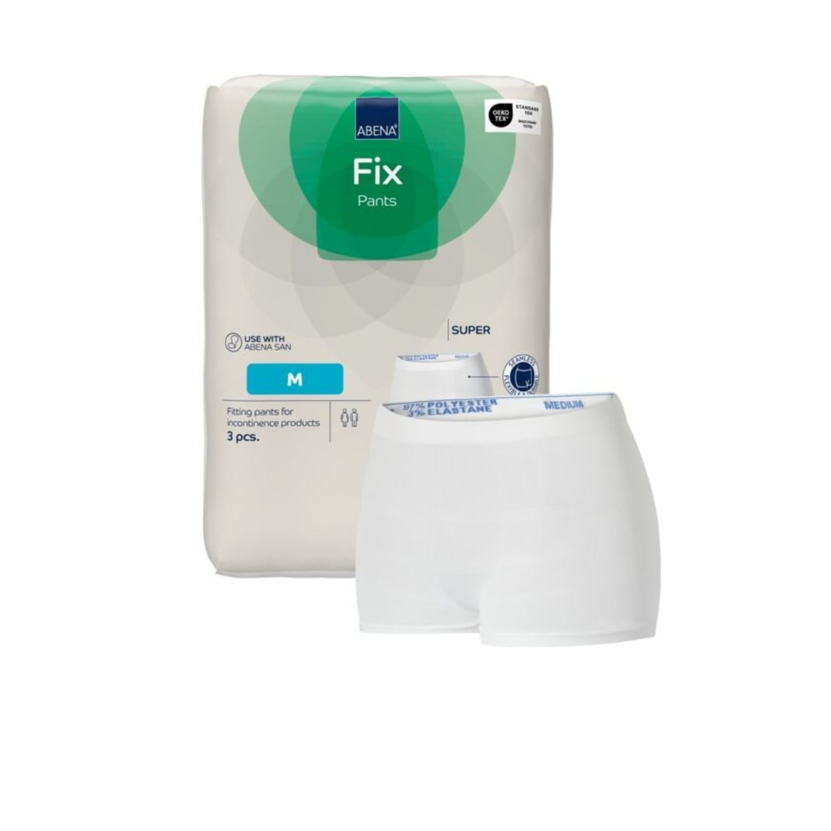 Abena - Sujetador De Pañales Adulto Fix Strech Hombre Pants Fijación Talla M, 3 Unidades