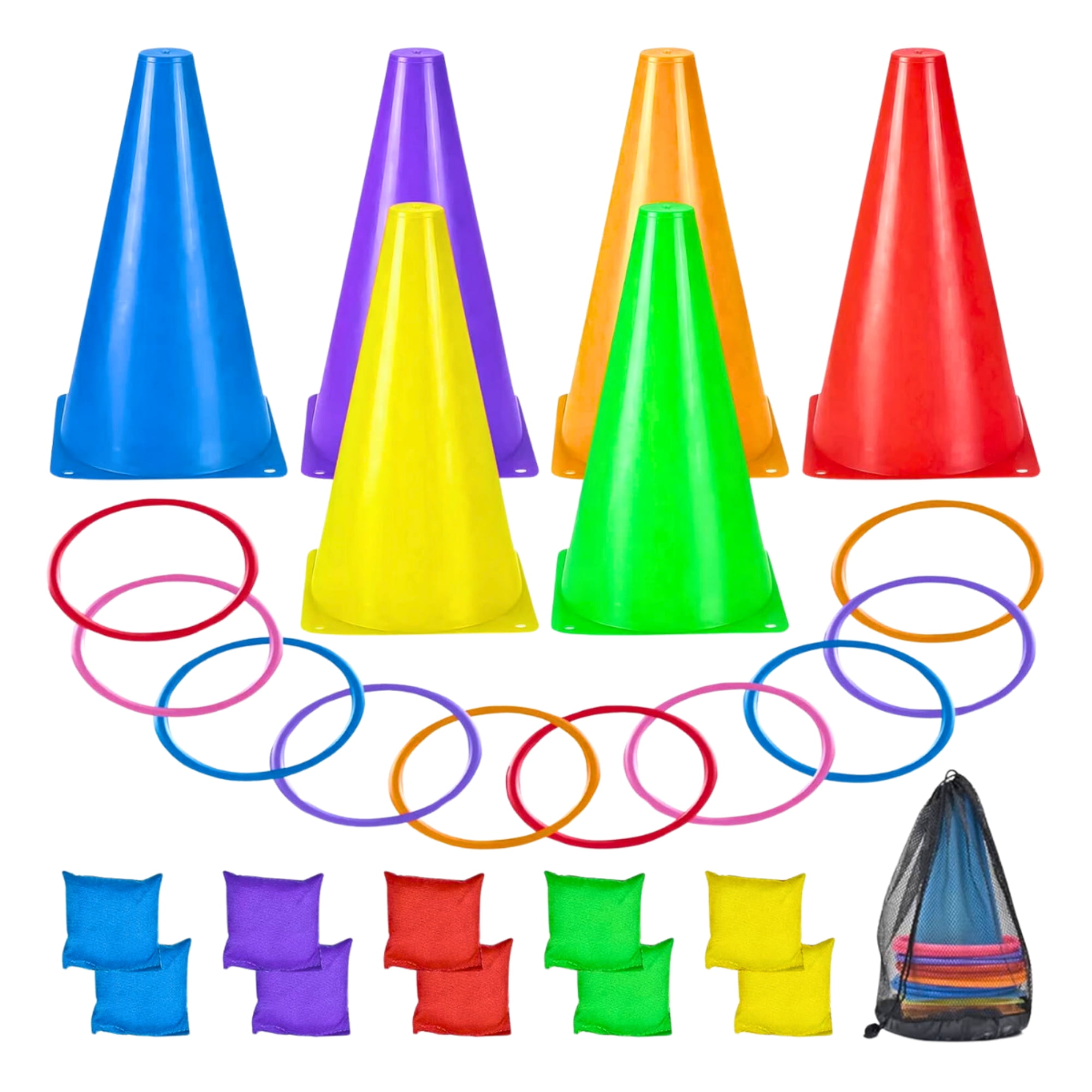 Linea Sport - Pack De Entrenamiento Conos + Bolsas De Arena + Aros Agilidad