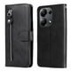 thumbnail image 1 of Funda con Cremallera para Xiaomi Poco M6 Pro 4G, Carcasa Cartera de Cuero PU con Soporte y Tarjetero, 1 of 6