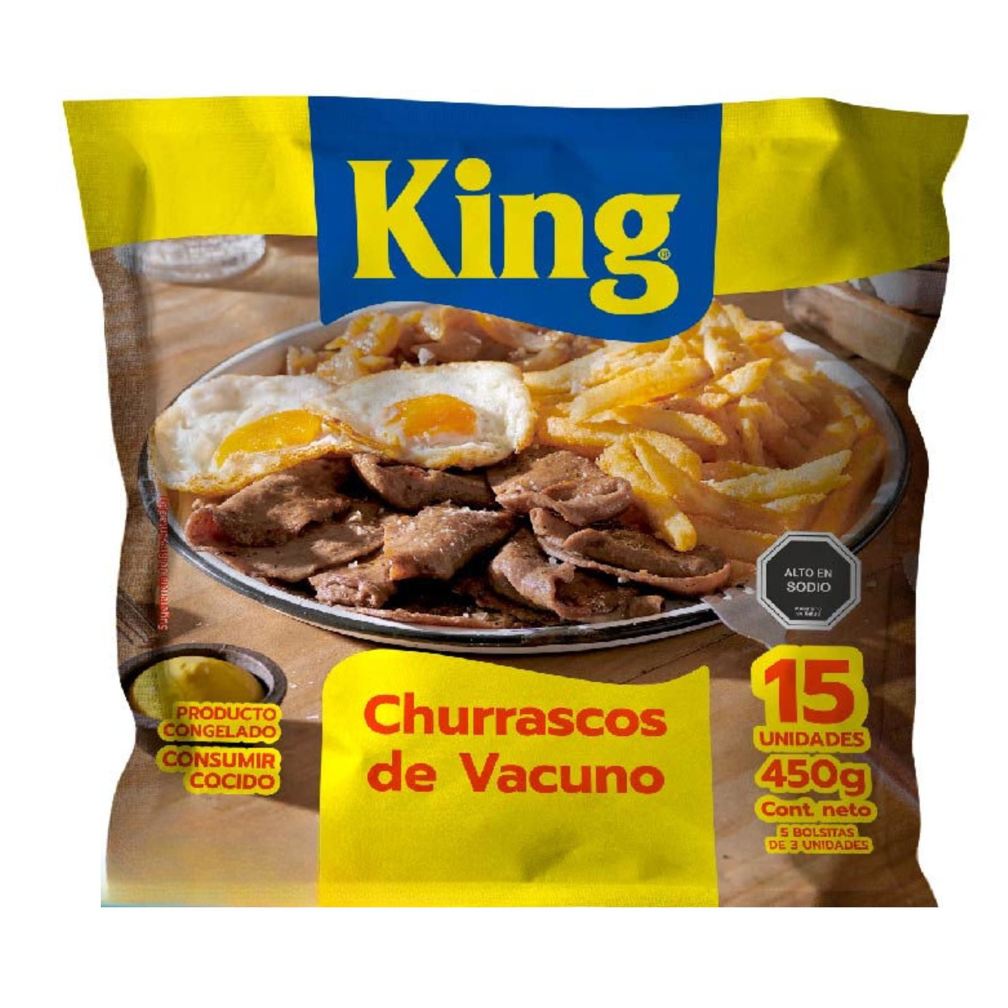 Churrasco Vacuno 15 Un de 30 g c/u King
