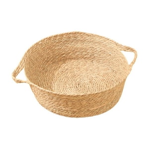 Genérico - Canasta Para Cama De Gato Rascador Para Gato Fresco Tejido Duradero Cama Para Gato Mascota Para Gatos Cachorro Beige 35Cmx13Cm