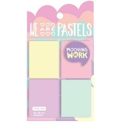 Notas Adhesivas Color Pastel (Producto Surtido) 38X50,4Mm 50 Hojas  Mooving