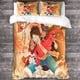 thumbnail image 3 of Juego de ropa de cama ONE PIECE con funda nórdica y fundas de almohada, estampado 3D, cierre de cremallera, diseño único, hipoalergénico, diseño de Luffy (anime)., 3 of 3