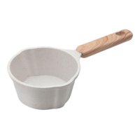 Bothyi - Cacerola Para Leche Plana Con Mango De Madera De 280 Ml Antiadherente Para Estufas De Camping Y Estufas De Gas De Primera Calidad