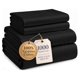 thumbnail image 1 of Juego de sábanas LANE LINEN King 100% algodón egipcio negro, 1 of 9