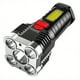 thumbnail image 3 of Light up your adventures with our Rechargeable LED Flashlight - Waterproof, Multifunctional, and Remote Controlled with 5 LED Lights and COB Side Light!, 3 of 4