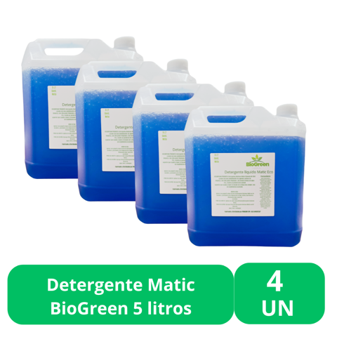 Proquim - Detergente Matic Biogreen Eco 5 Litros 4 Unidades