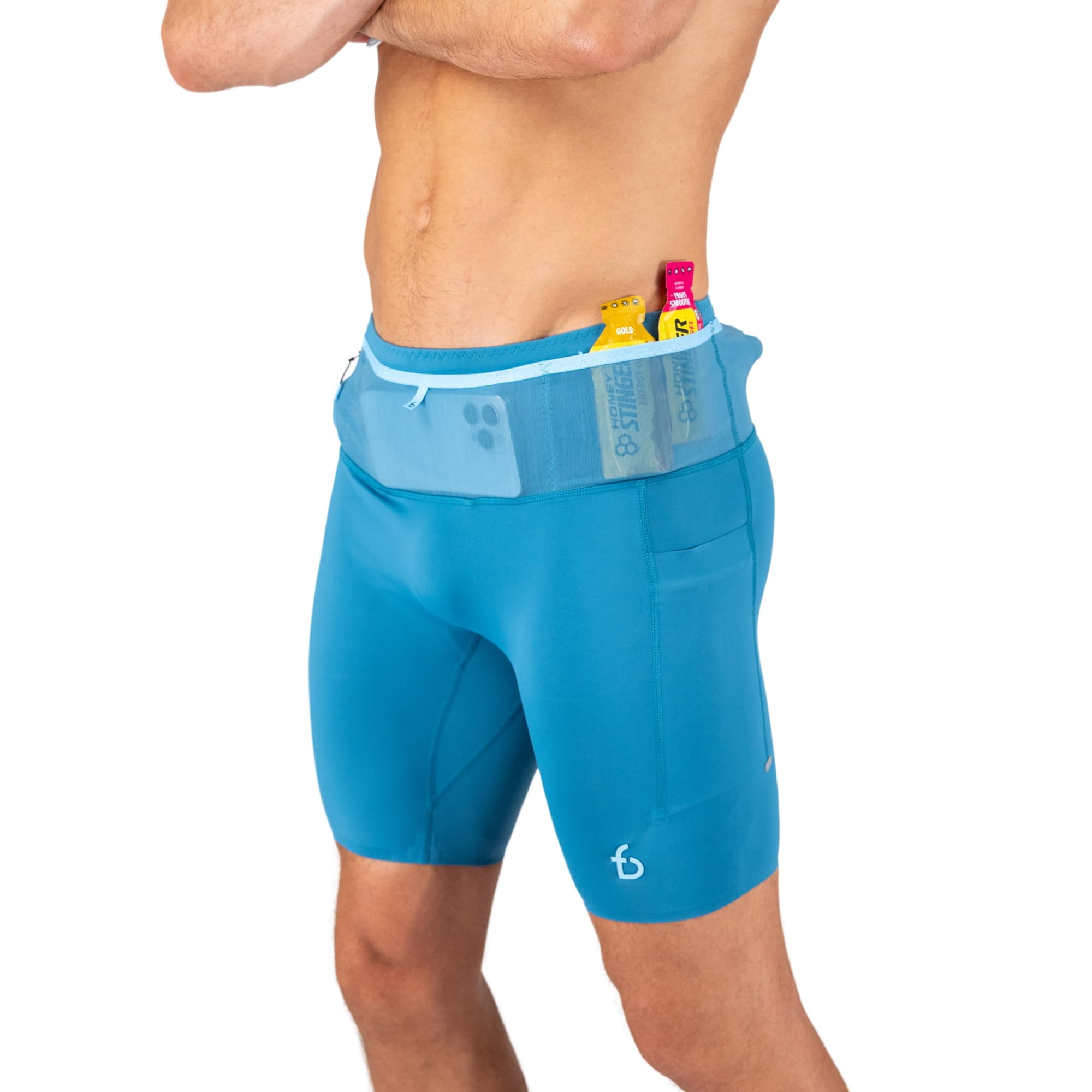 Shorts De Compresión Flipbelt 3.0 Azul Glaciar Talle L