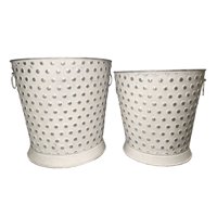 Bric - Macetero Metálico Set De 2